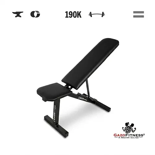 GazoFitness® Bancă de forță reglabilă (calitate de sală)