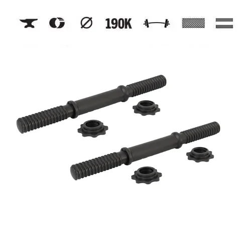 GazoFitness® Bare filetate pentru gantere 35 cm (1 pereche)