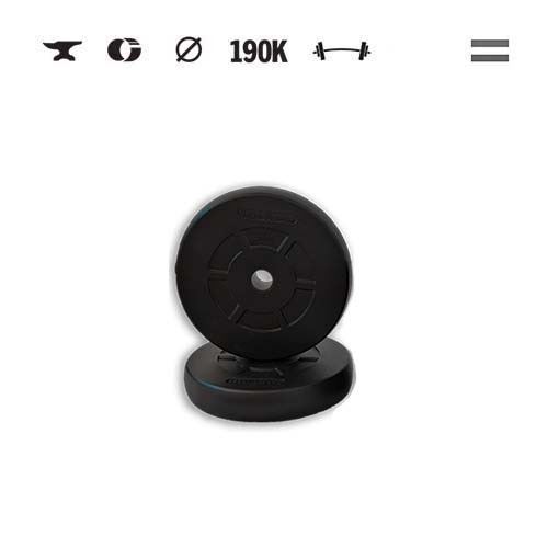 GazoFitness® Discuri 2 × 5 kg (total 10 kg)