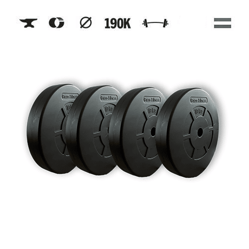 GazoFitness® Discuri 4 × 10 kg (total 40 kg)