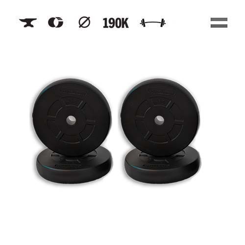 GazoFitness® Discuri 4 × 5 kg (total 20 kg)