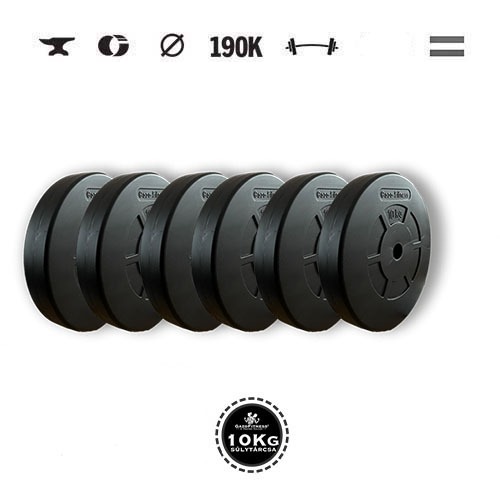 GazoFitness® Discuri 6 × 10 kg (total 60 kg)