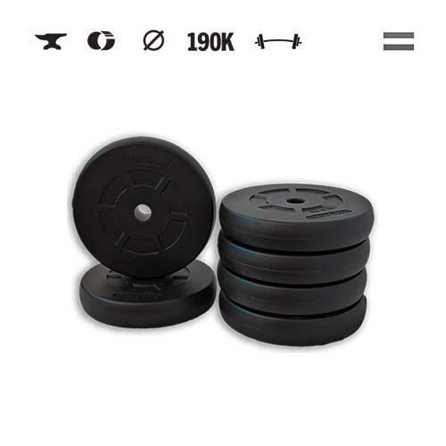 GazoFitness® Discuri 6 × 5 kg (total 30 kg)