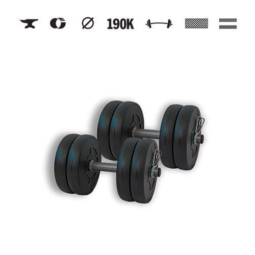 GazoFitness® Gantere 2 × 10,5 kg (total 21 kg)