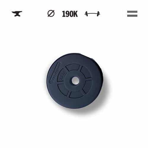 GazoFitness® Set discuri 2 × 17,5 kg (total 35 kg) – imaginea 4
