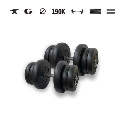 GazoFitness® Gantere 2 × 21 kg (total 42 kg)