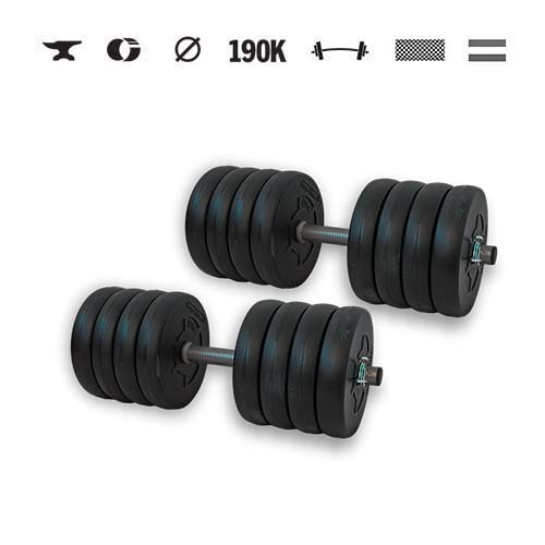 GazoFitness® Gantere 2 × 22 kg