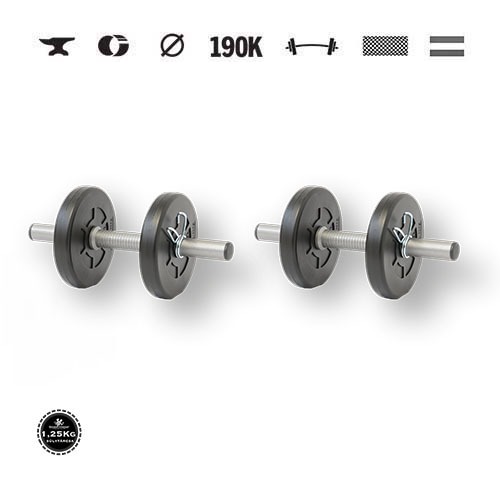 GazoFitness® Gantere 2 × 3 kg (total 6 kg)