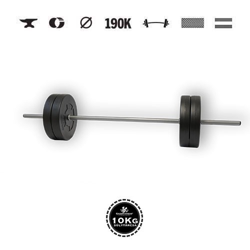 GazoFitness® Halteră 42 kg cu bară de 150 cm – discuri 4 × 10 kg
