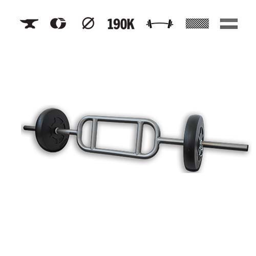 GazoFitness® Halteră cu bară triceps 14 kg