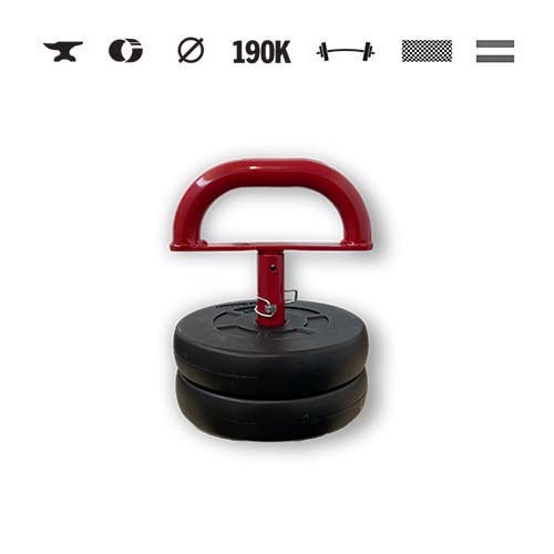GazoFitness® Kettlebell reglabil 11,5 kg – ediție limitată roșie