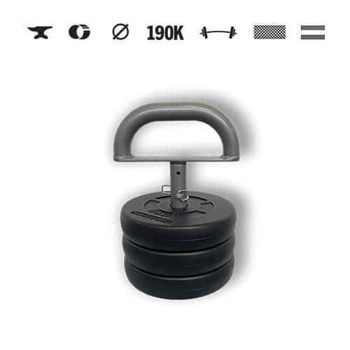 GazoFitness® Kettlebell reglabil 9 kg