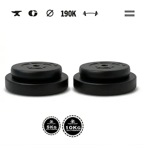 GazoFitness® Set discuri 30 kg – 2 × 10 kg + 2 × 5 kg
