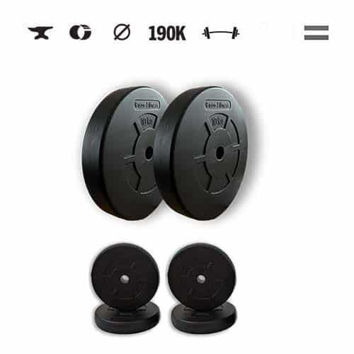 GazoFitness® Set discuri (total 35 kg)