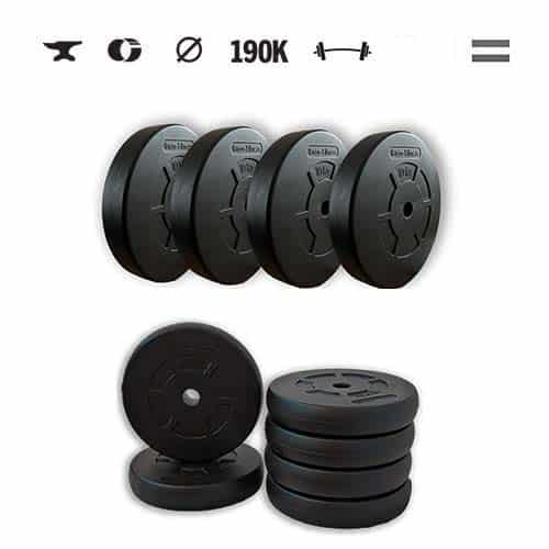 GazoFitness® Set discuri (total 65 kg)