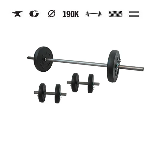 GazoFitness® Set gantere și halteră 18 kg