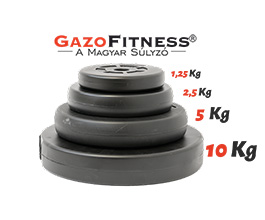 GazoFitness® Set gantere și halteră Hardcore 67,5 kg cu bare filetate – imaginea 2