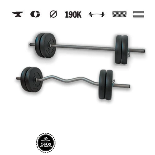 GazoFitness® Set halteră 45 kg