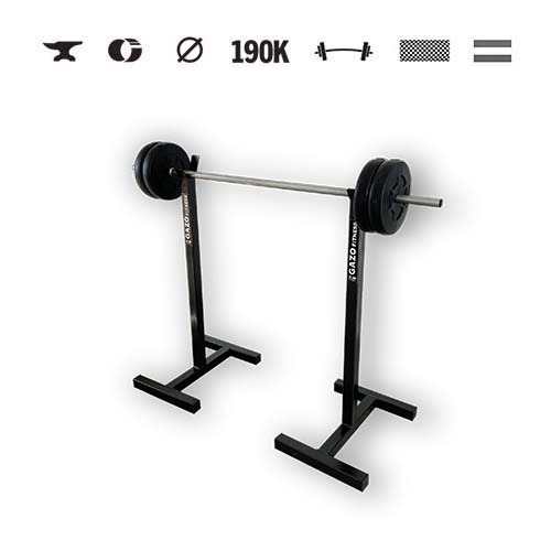 GazoFitness® Set Hardcore: suport mobil + halteră 23 kg