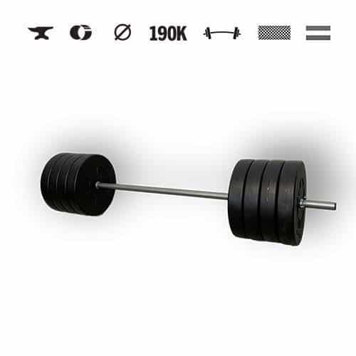 GazoFitness® Suport + bancă + halteră 85 kg – imaginea 4