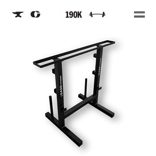GazoFitness® Suport pentru bare și gantere, cu suport pentru discuri